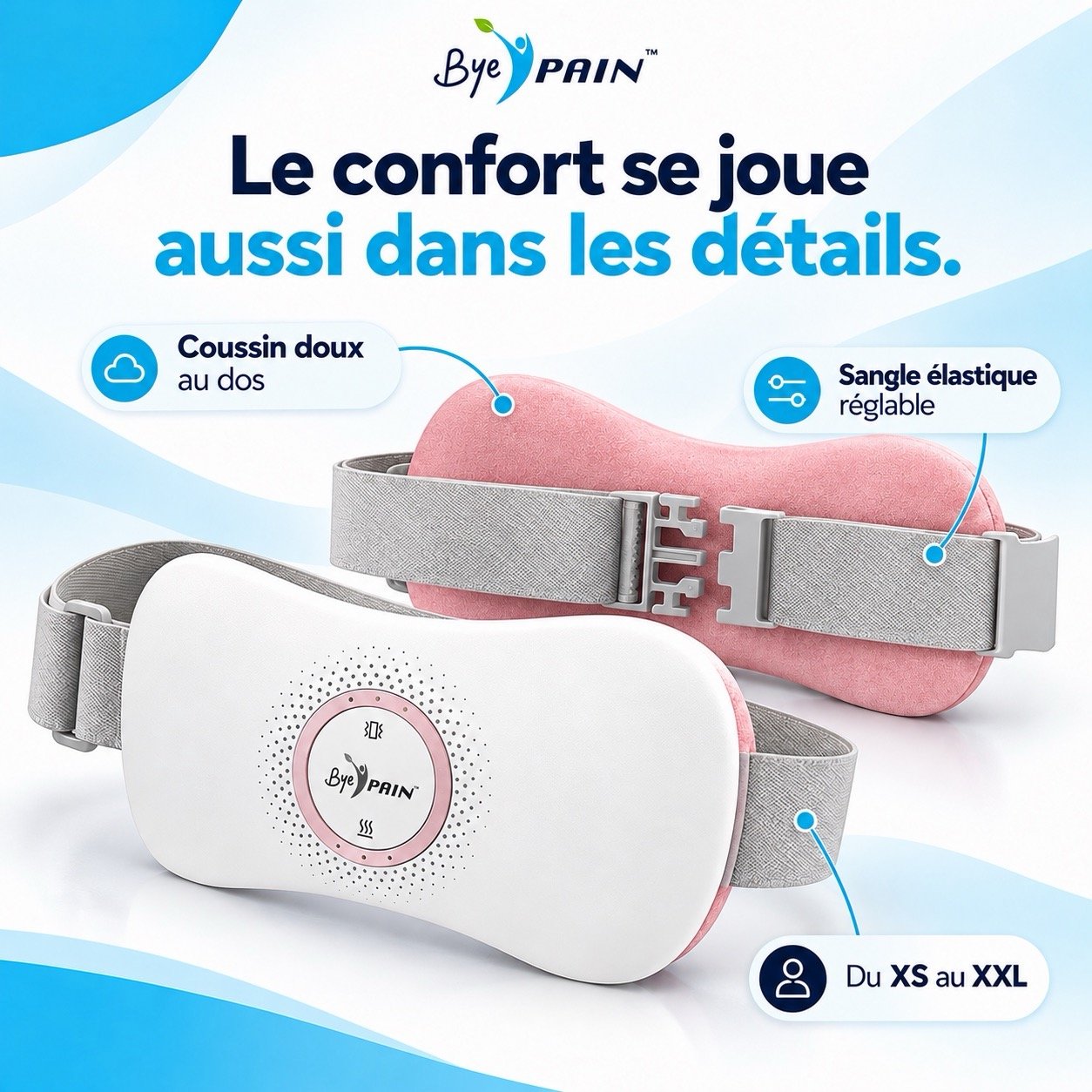 ceinture menstruelle chauffante – pour règles douloureuses