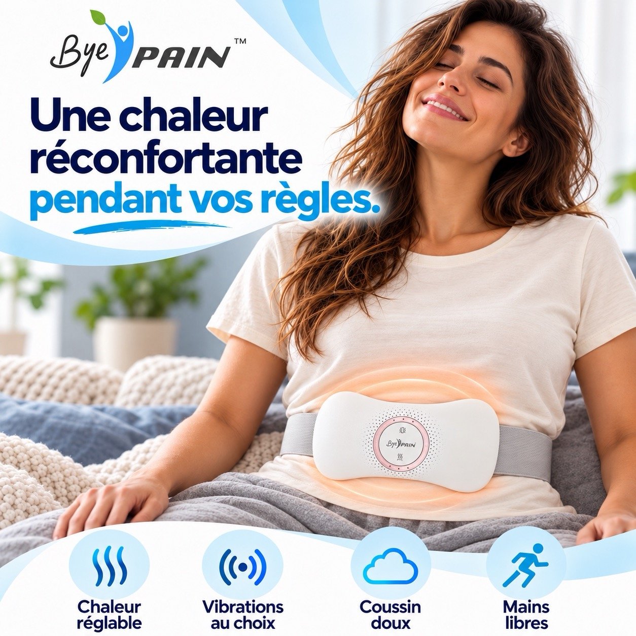 ceinture menstruelle chauffante – pour règles douloureuses
