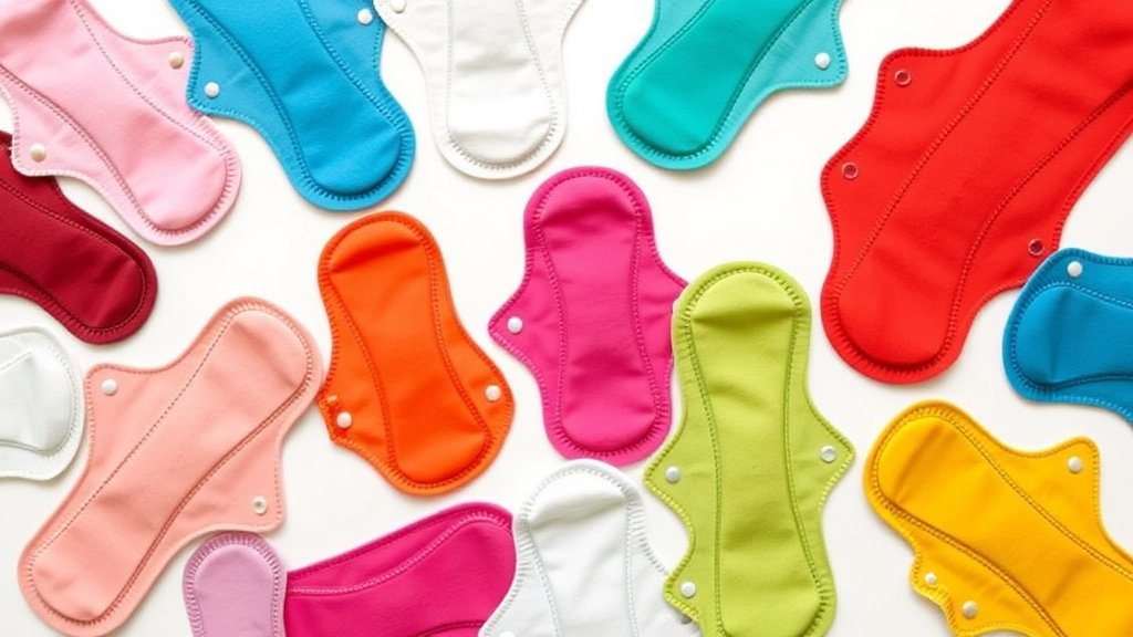 Collection de serviettes menstruelles lavables